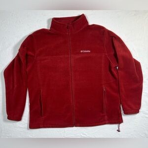 Columbia Red Full-Zip Fleece Jacket Size 3X